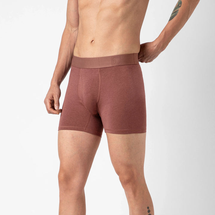 Bamboo Brief Deep Mauve side on model