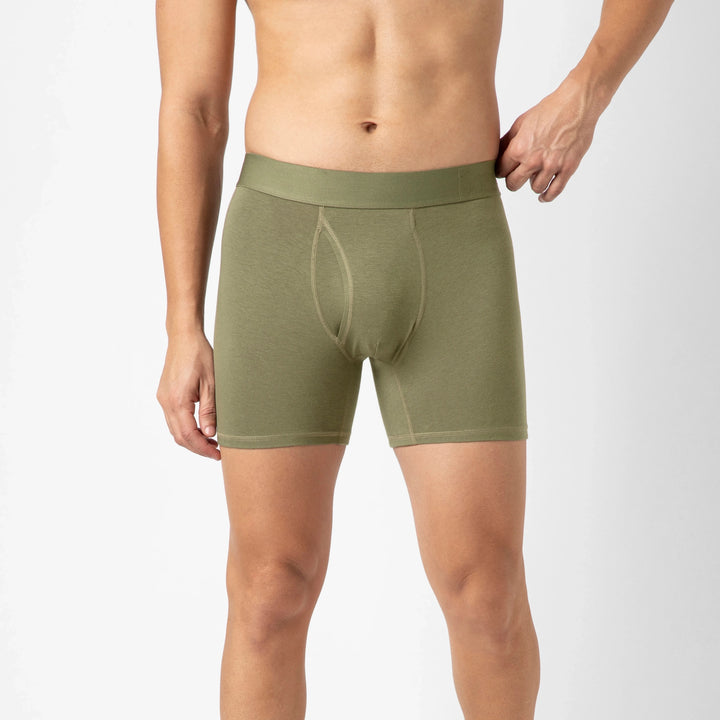 Bamboo Brief Fern front on model
