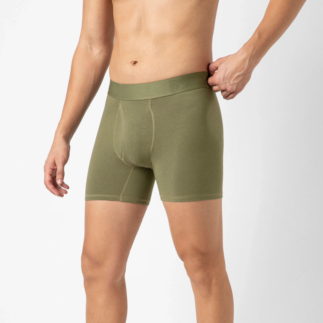 Bamboo Brief Fern side on model