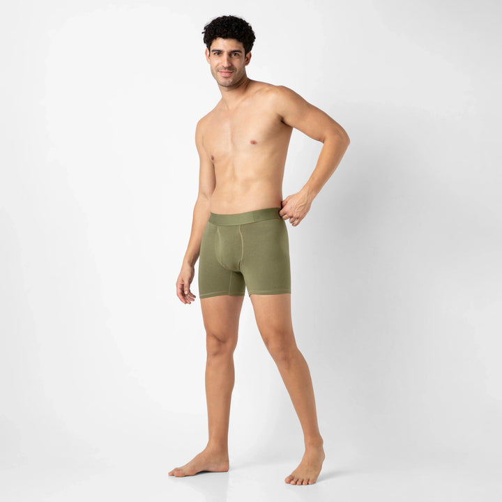 Bamboo Brief Fern full body on model