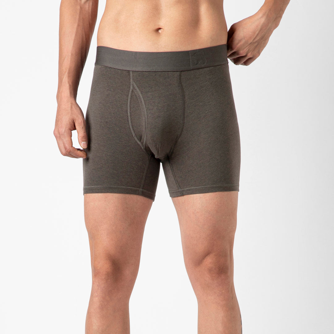 Bamboo Boxer Brief Shadow front on model