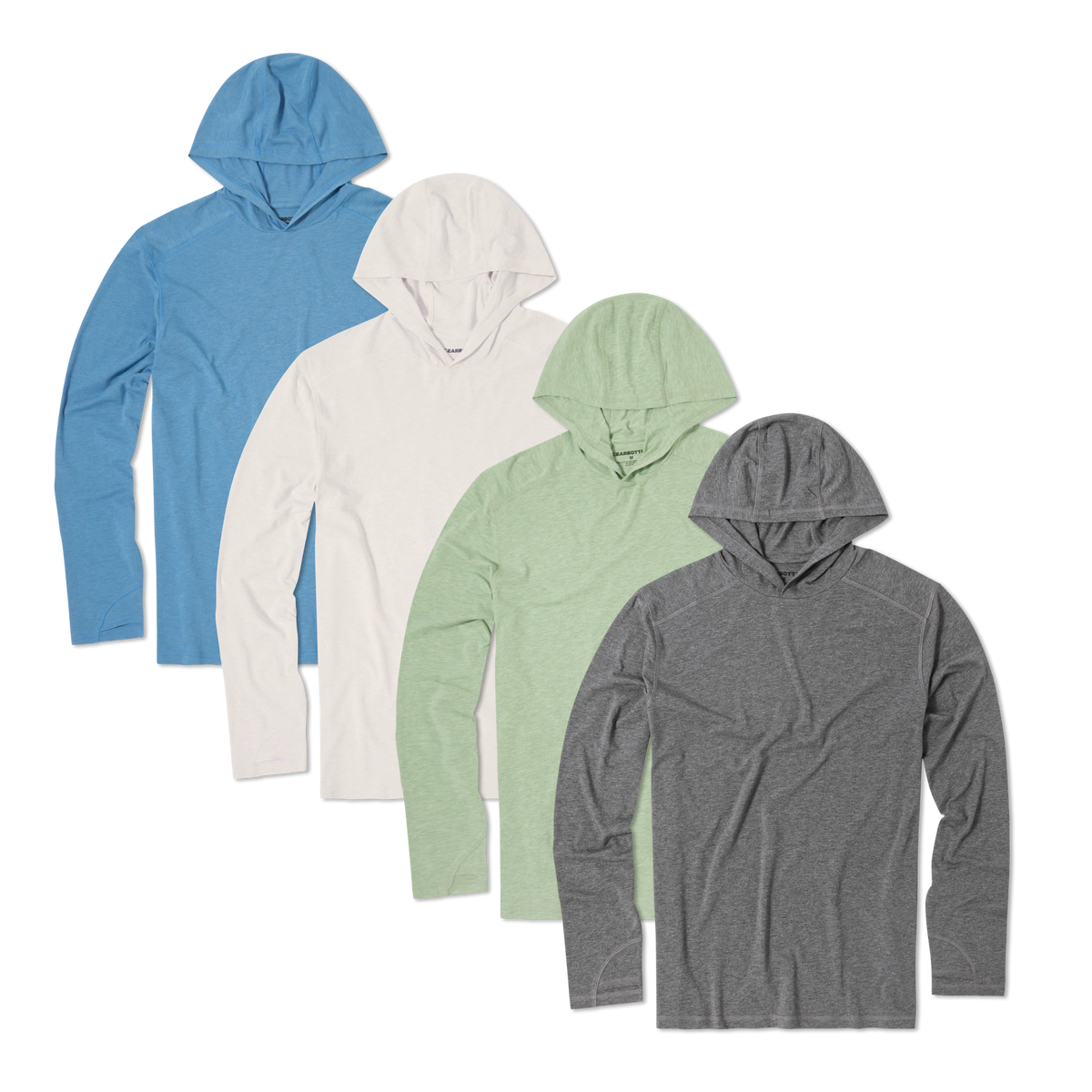 Bamboo Hoodie Bundle choose from Cobalt Blue, White, Pistachio, and Charcoal Black