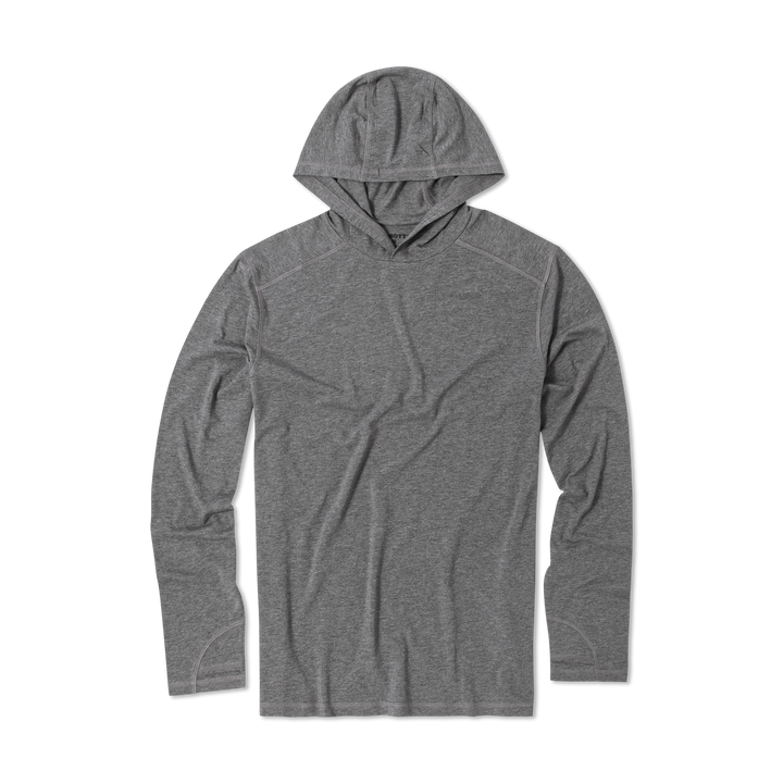 Bamboo Hoodie Charcoal Black front flat