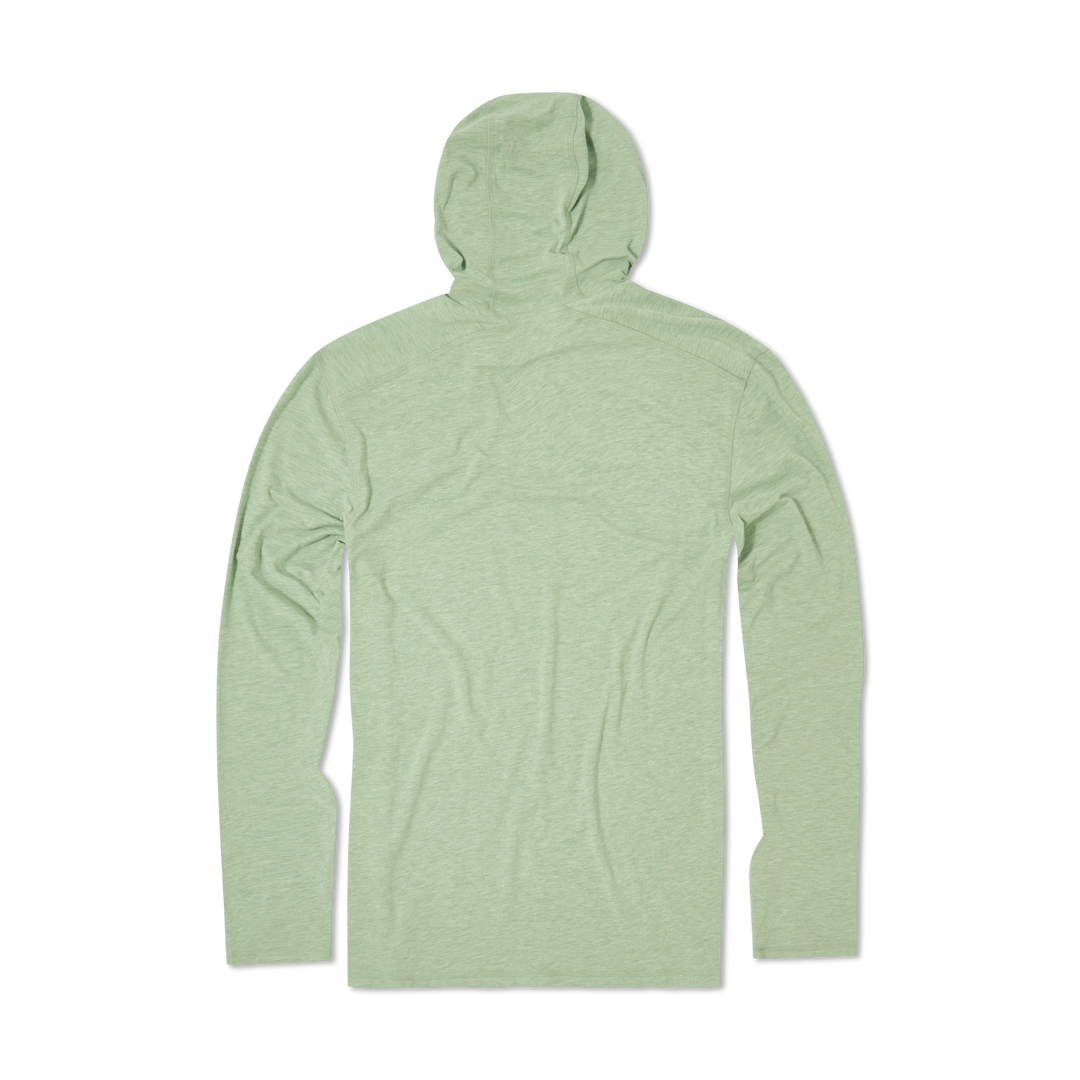Bamboo Hoodie Pistachio back flat