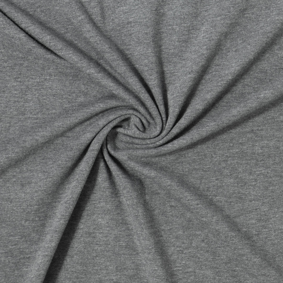 Bamboo Long Sleeve Tee Charcoal fabric detail