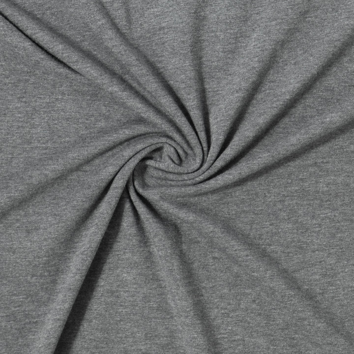 Bamboo Long Sleeve Tee Charcoal fabric detail