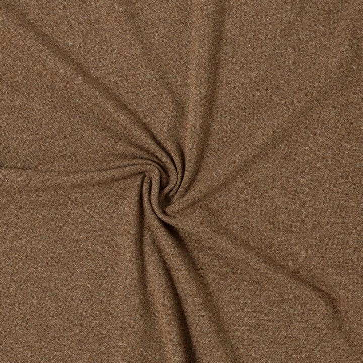 Bamboo Long Sleeve Tee Cocoa fabric detail