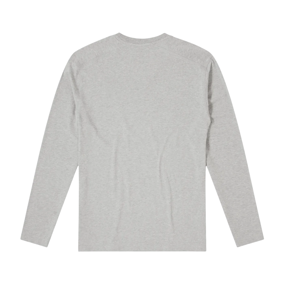 Bamboo Long Sleeve Tee Grey back flat