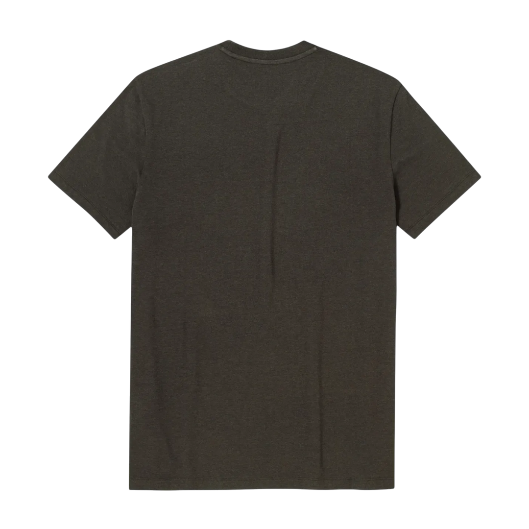 Bamboo Pocket Tee Black back flat
