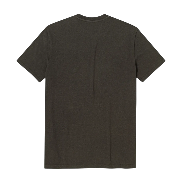 Bamboo Pocket Tee Black back flat