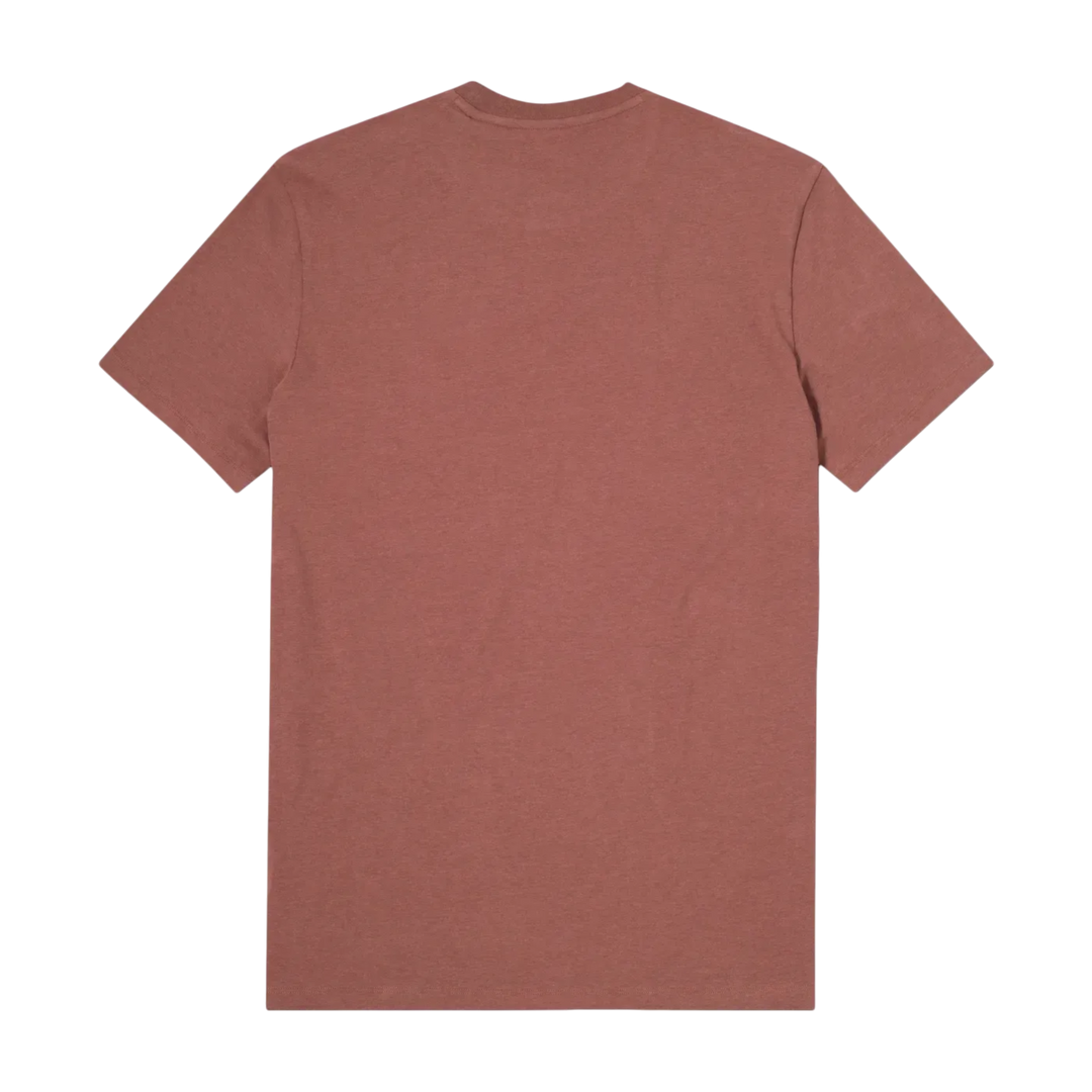 Bamboo Pocket Tee Deep Mauve back flat