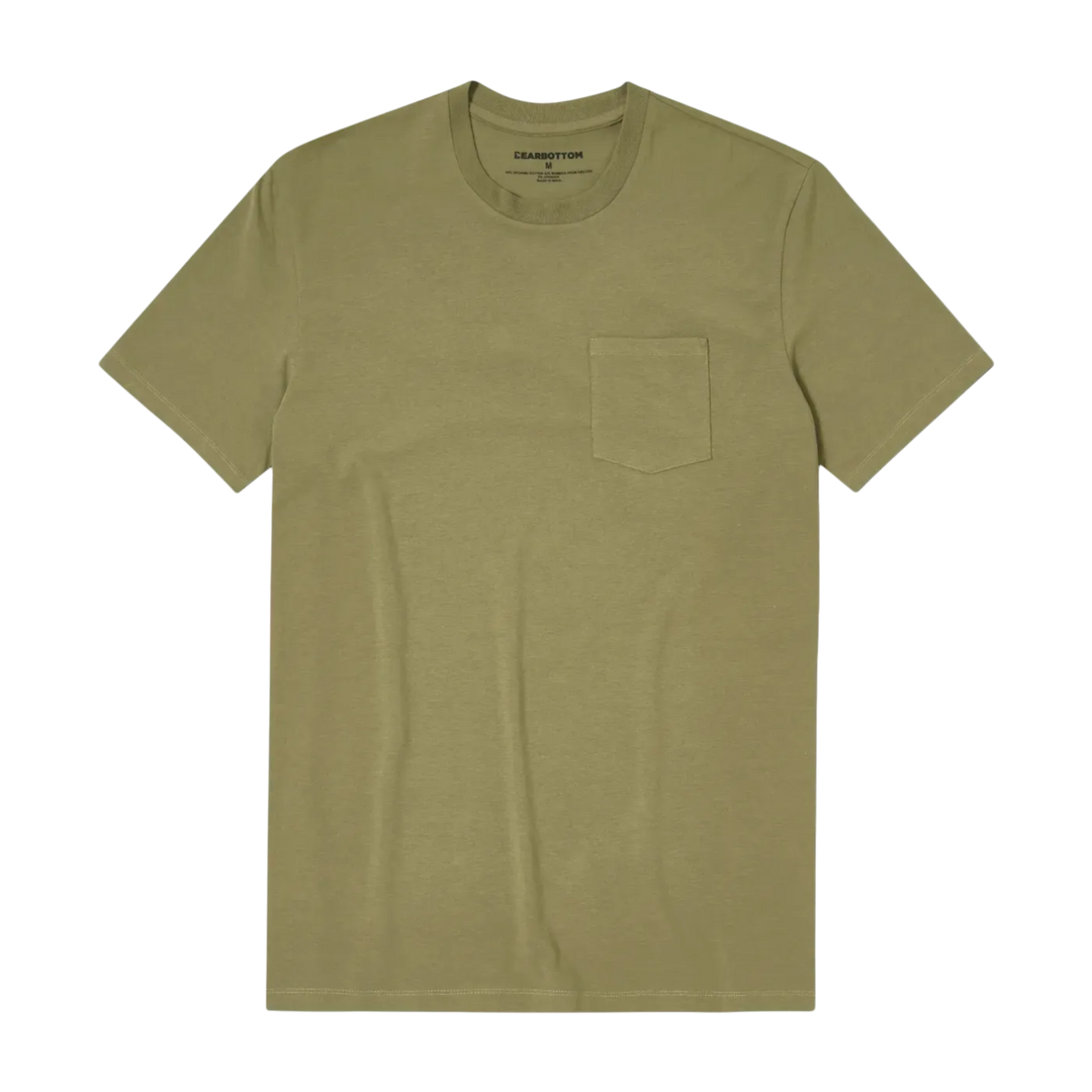 Bamboo Pocket Tee Fern back flat