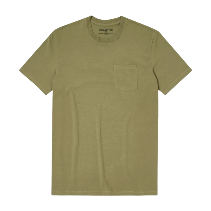 Bamboo Pocket Tee Fern back flat