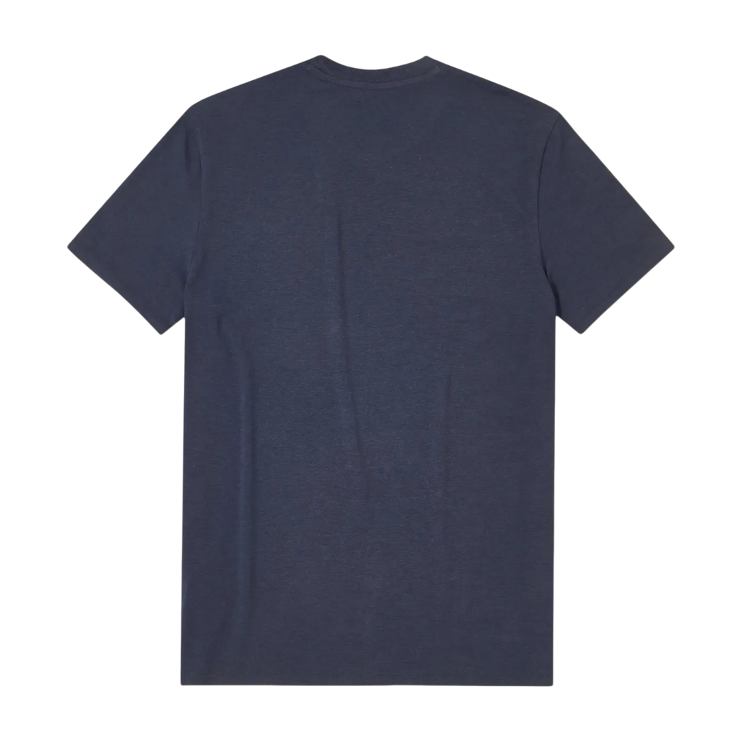 Bamboo Pocket Tee Navy back flat