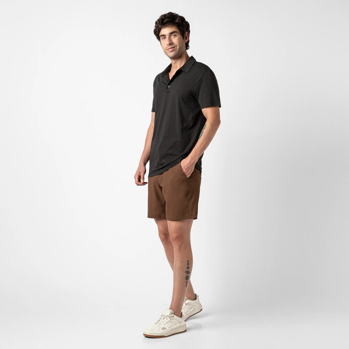 Bamboo Polo — Black / S — OUTFIT