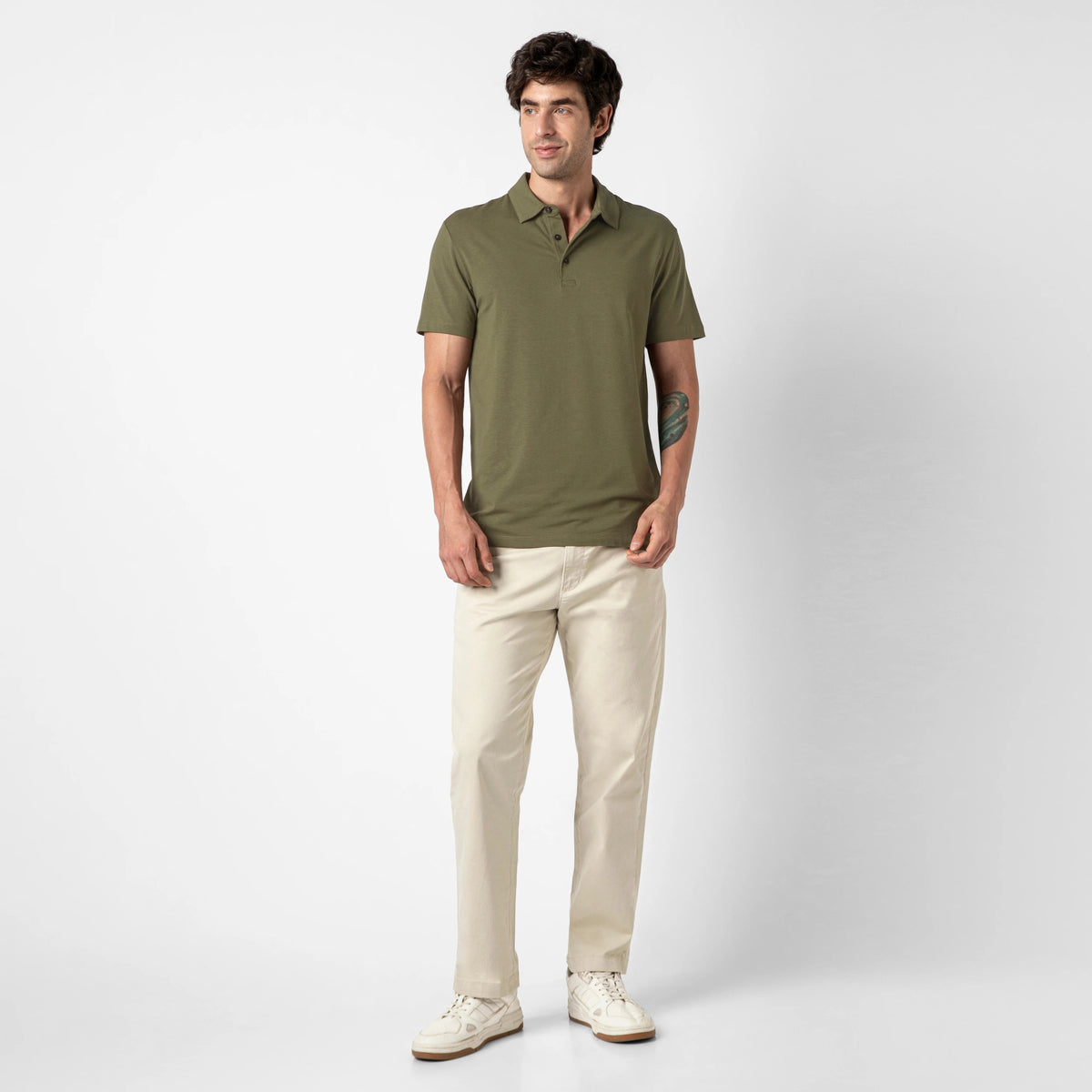 Bamboo Polo — Fern / S — OUTFIT