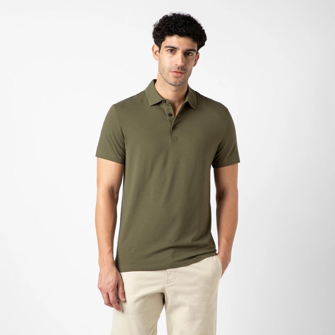 Bamboo Polo Fern front on model