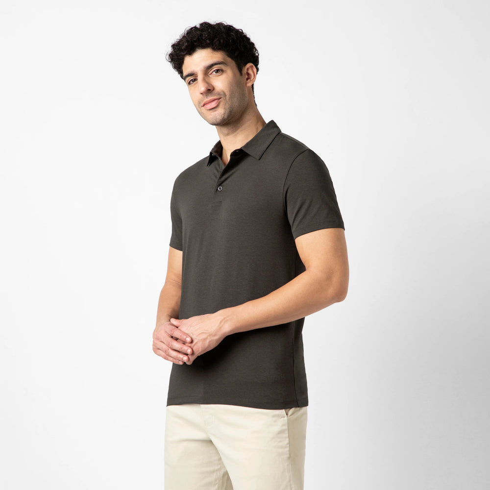 Bamboo Polo Shadow side on model