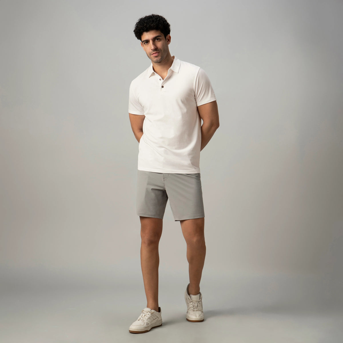 Bamboo Polo — White / S — OUTFIT
