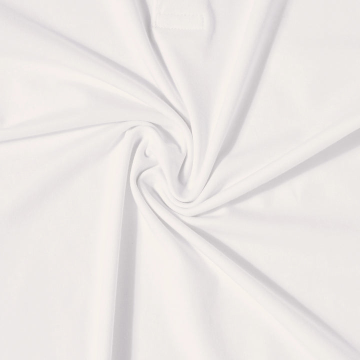 Bamboo Polo White fabric detail