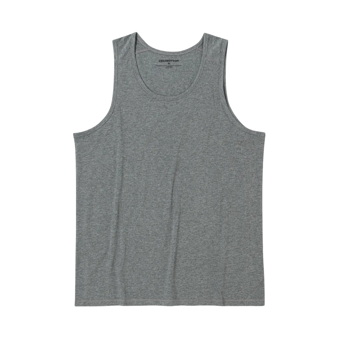 Bamboo Tank CHarcoal front flat