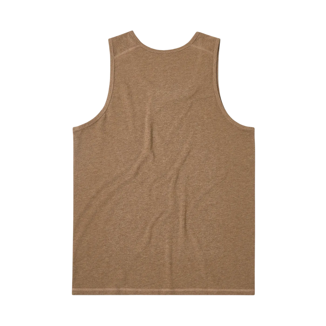 Bamboo Tank Cocoa back flat