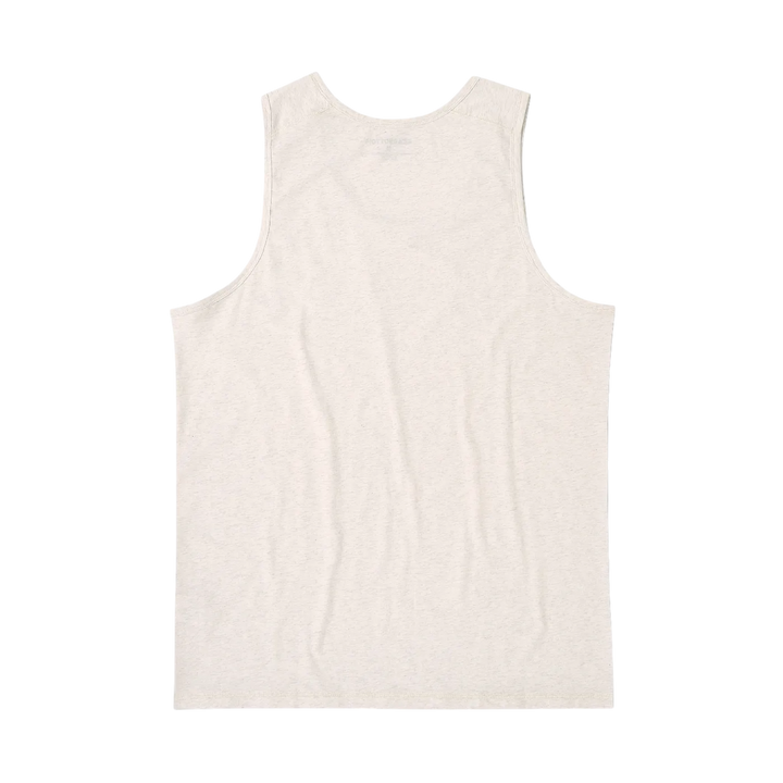 Bamboo Tank Ecru back flat
