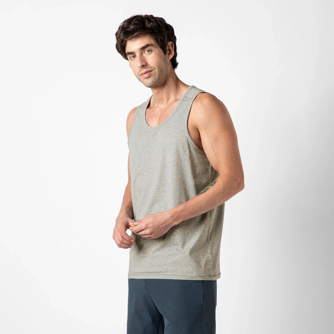 Bamboo Tank Grey side on model