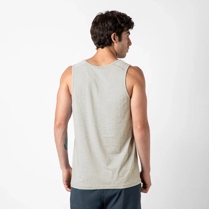 Bamboo Tank Grey back on model