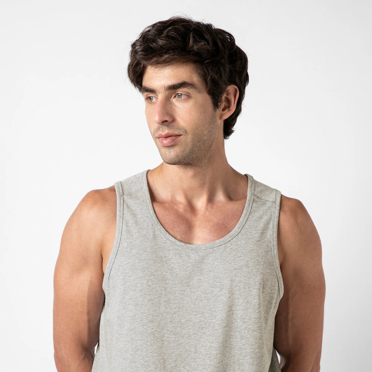 Bamboo Tank — Grey / S — DESIGN