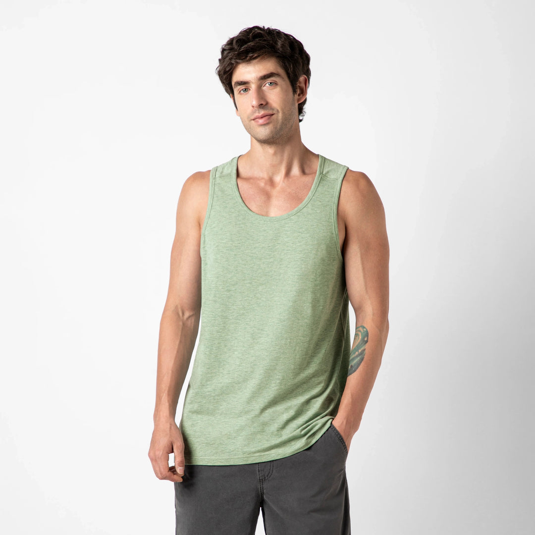 Bamboo Tank Pistachio front on model
