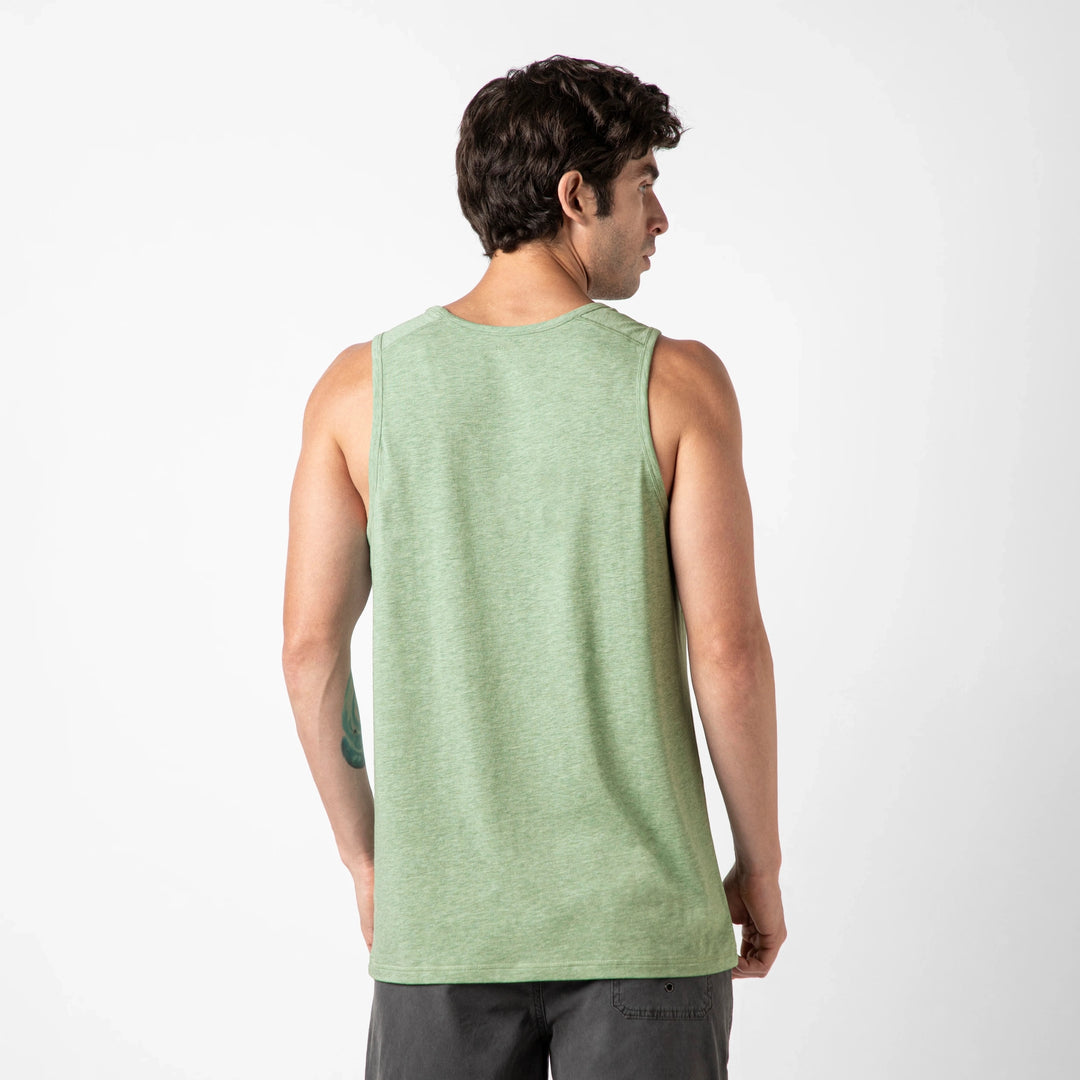 Bamboo Tank Pistachio back on model