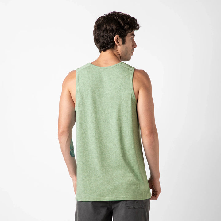 Bamboo Tank Pistachio back on model