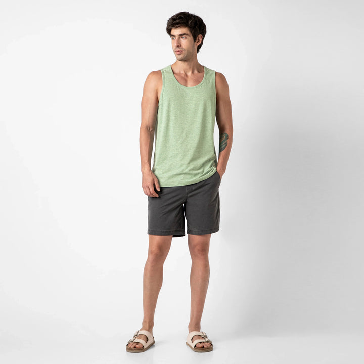 Bamboo Tank Pistachio full body on model