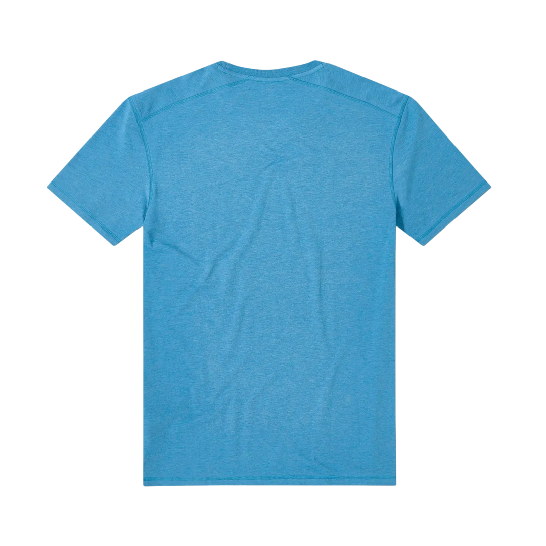 Bamboo Tee Bright Cobalt back flat