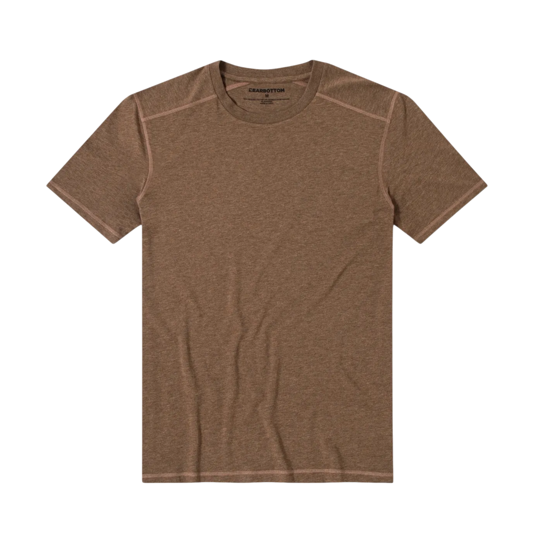 Bamboo Tee Cocoa front flat