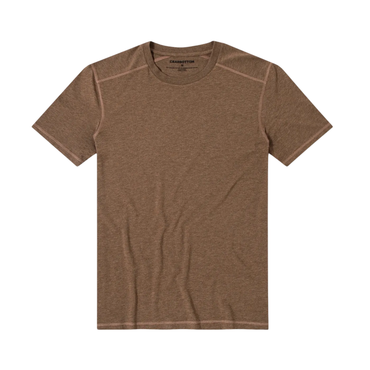 Bamboo Tee Cocoa front flat