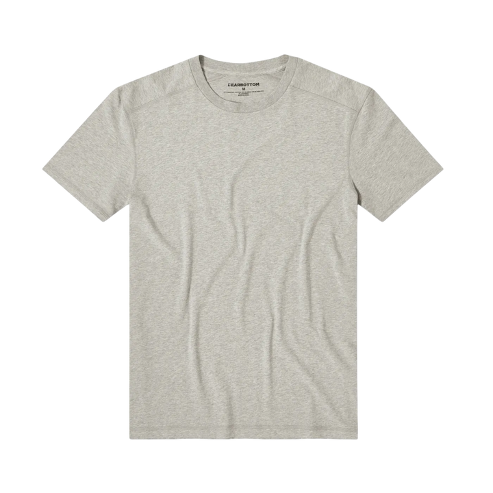 Bamboo Tee Grey front flat