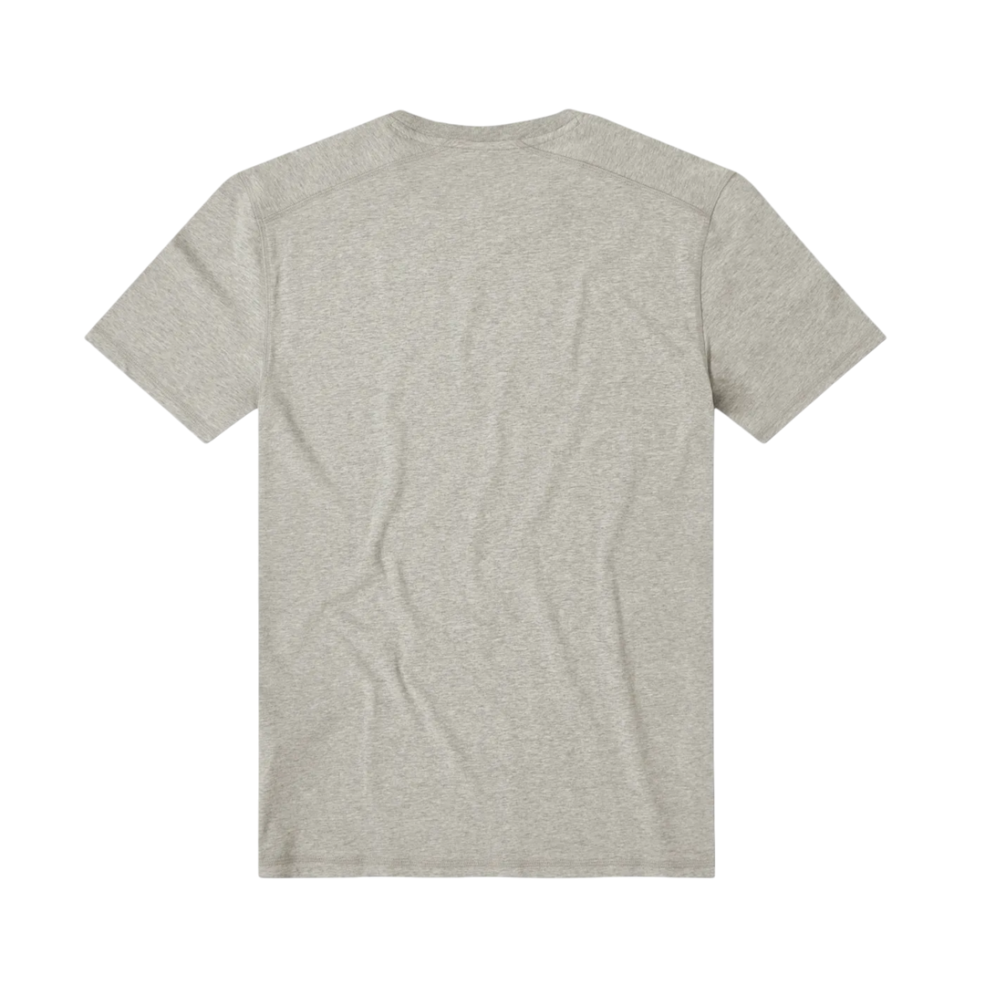 Bamboo Tee Grey back flat
