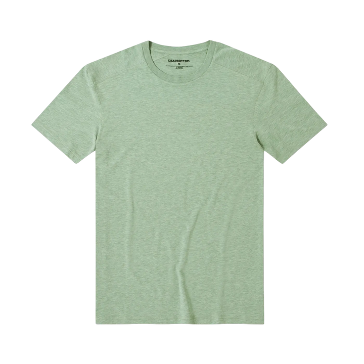 Bamboo Tee Pistachio front flat