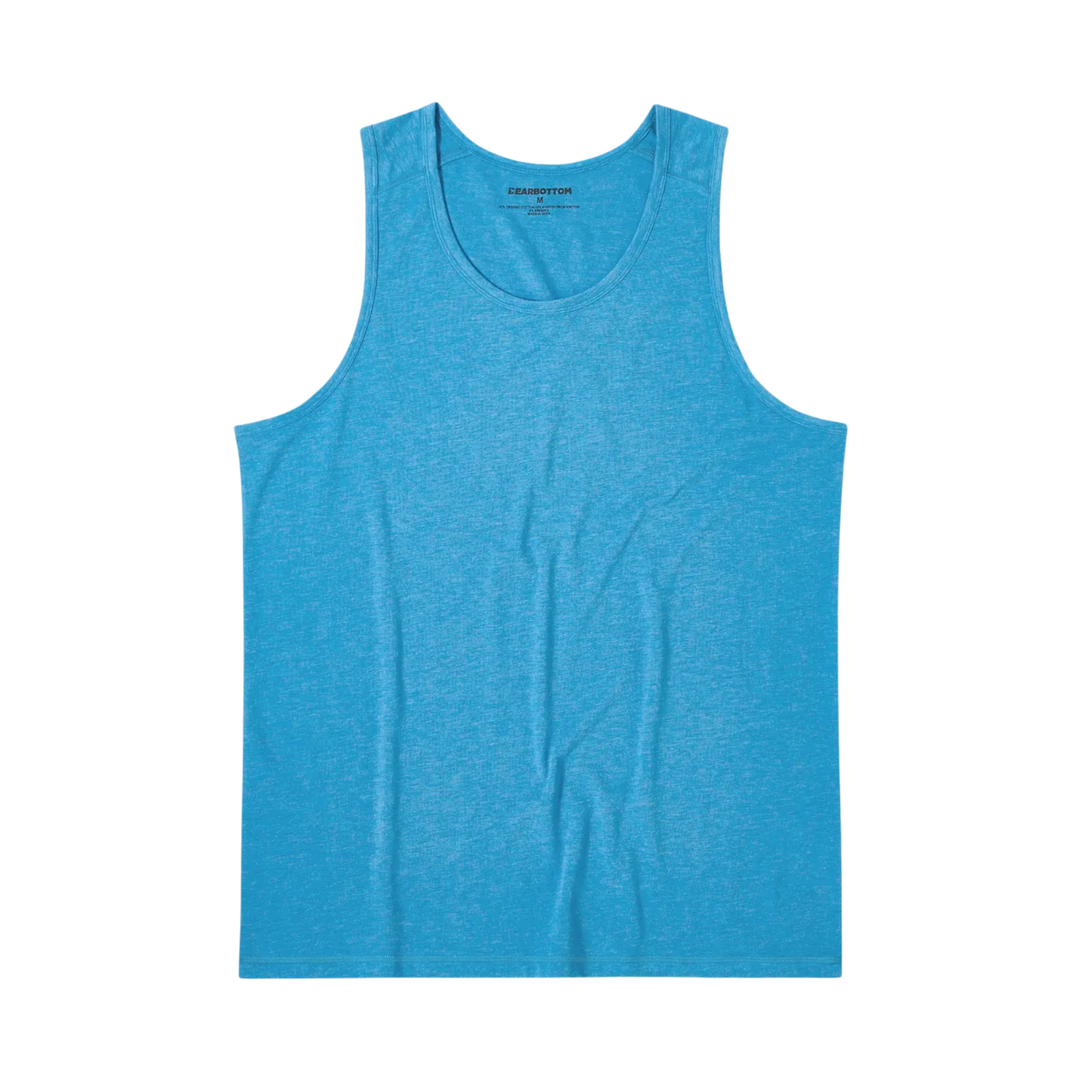 Bamboo Tank Bright Cobalt back flat