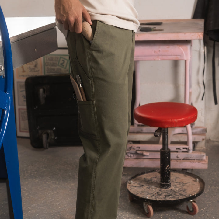Stretch Utility Pant Fern stash detail