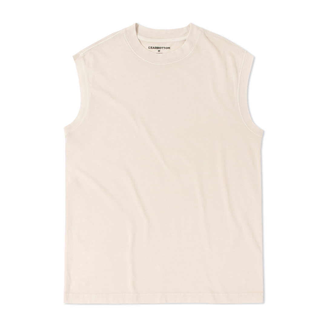 Boxy Tank Bone flat front