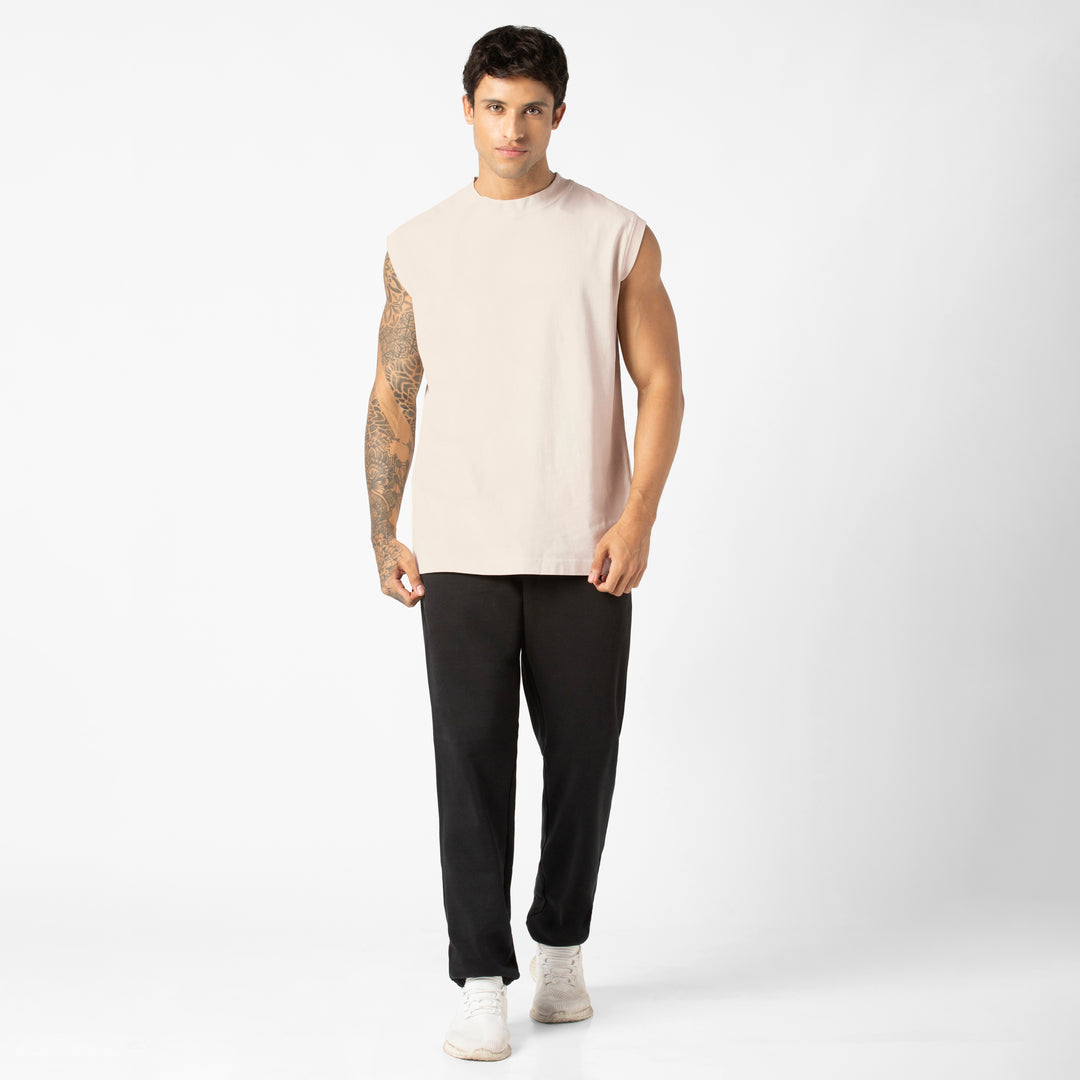 Boxy Tank Bone full body on model