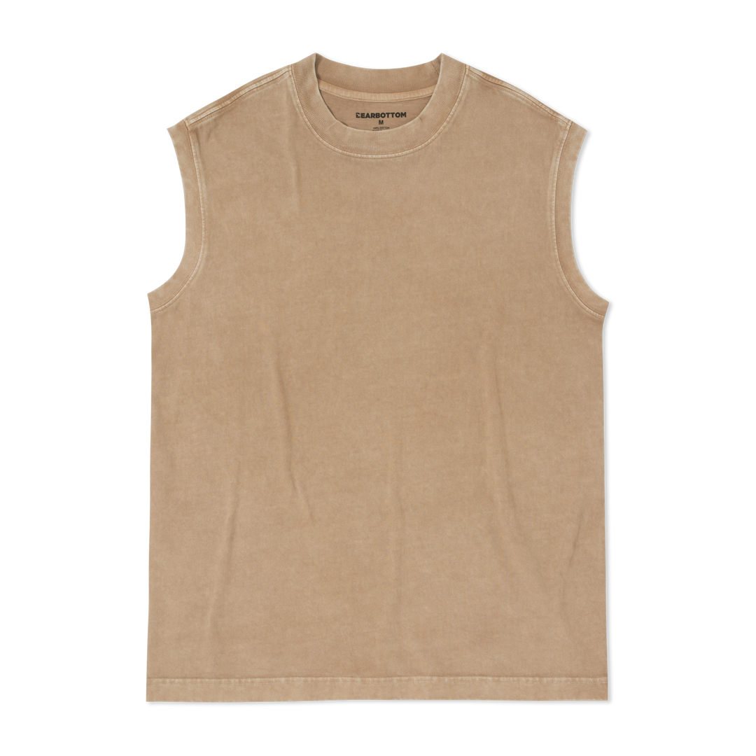 Boxy Tank Driftwood flat front