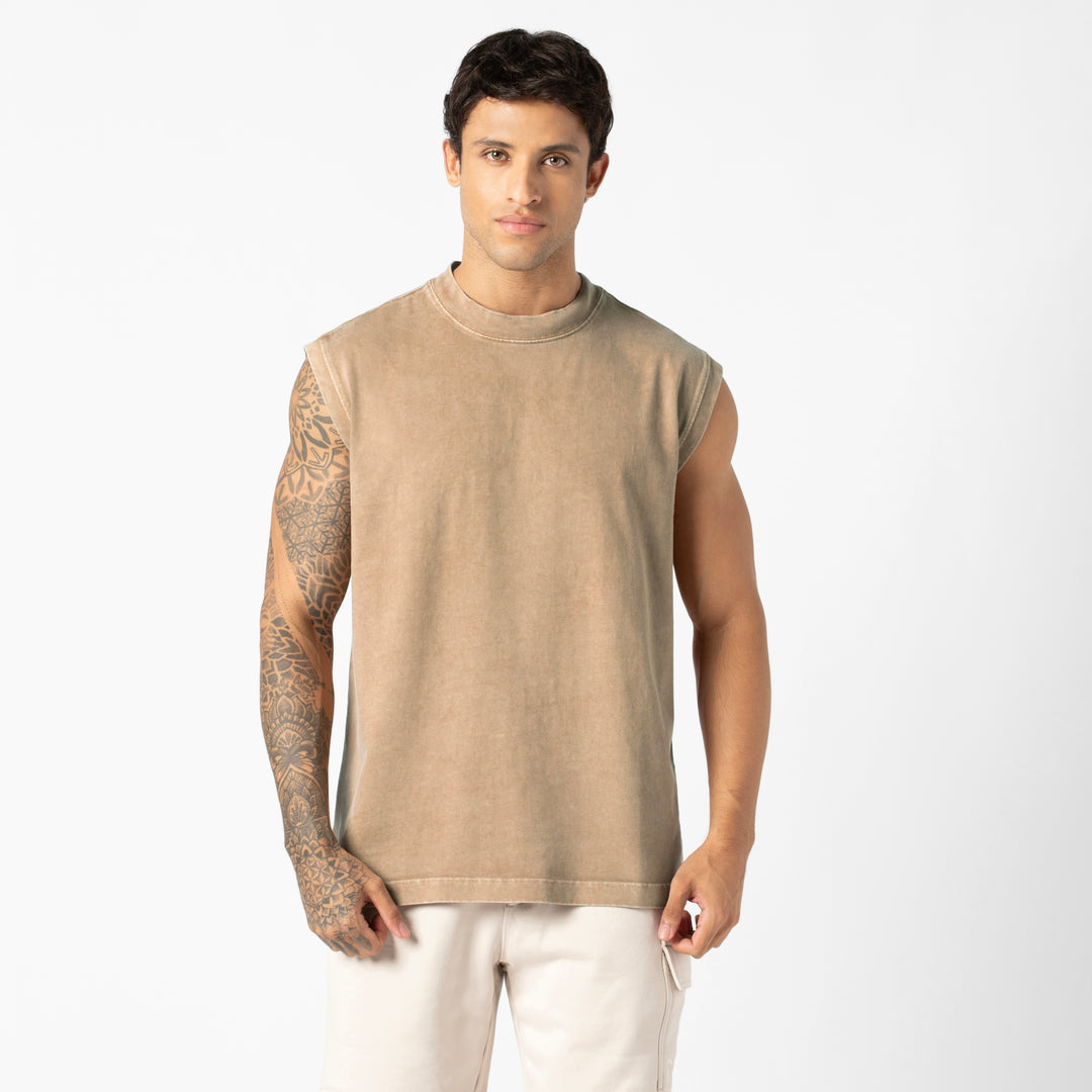 Boxy Tank Driftwood front on model