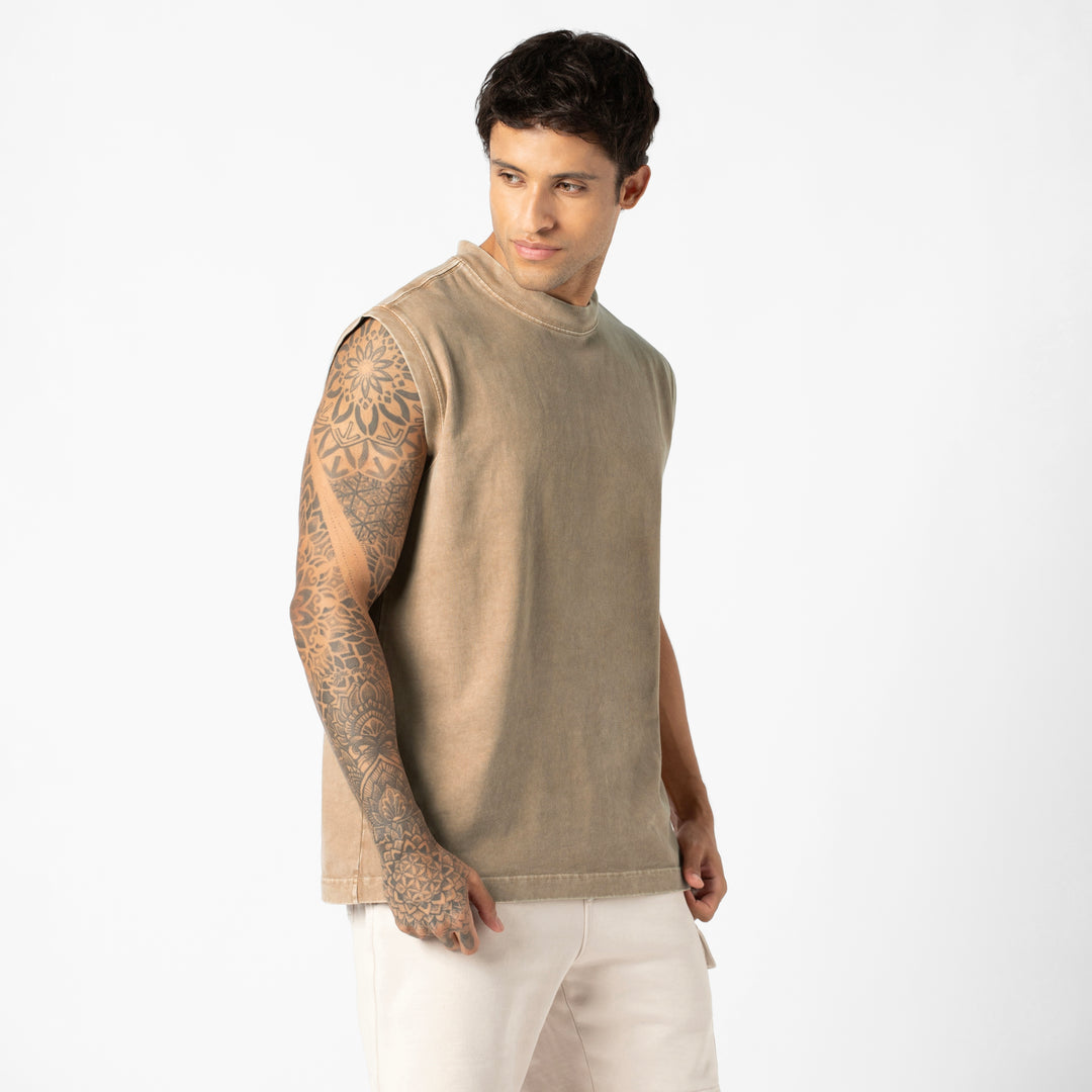 Boxy Tank Driftwood side on model