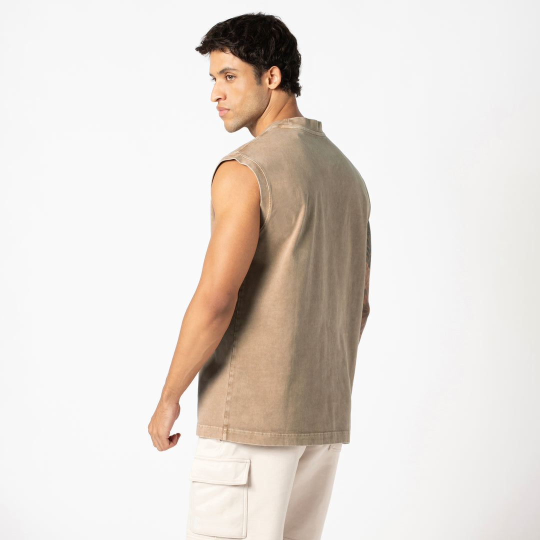 Boxy Tank Driftwood side on model