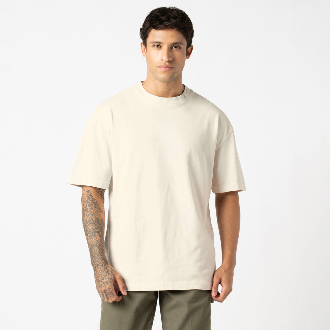 Boxy Tee Bone front on model