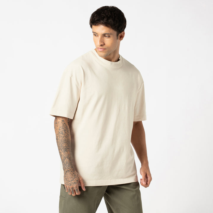 Boxy Tee Bone side on model